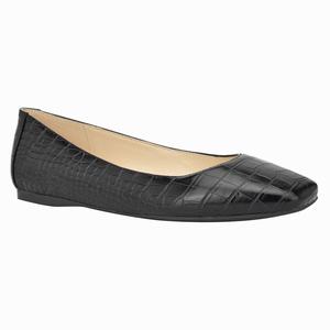 Nine West Alena Square-Toe Flats - Black - Ireland (UB9680743)